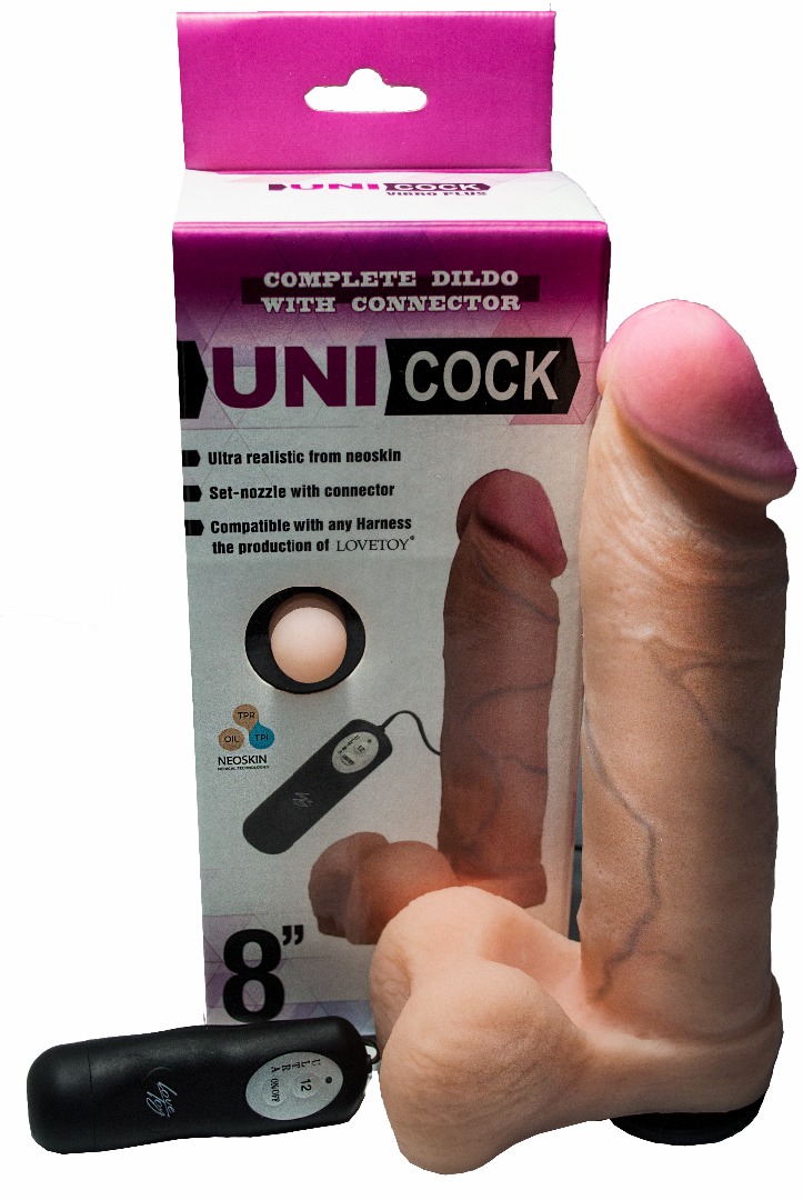 Ультрареалистичная насадка для Vac-U-Lock 8' купить со скидкой в секс шопе  Страпоны  Отдельно насадки