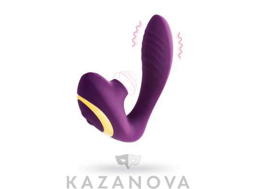 Вибратор L'Eroina Meve с клиторальным стимулятором фиолетовый
